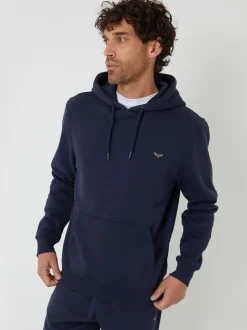Donkerblauw - Threadbare - Hoodie