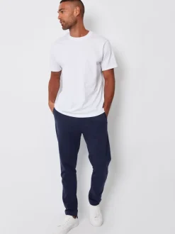 Donkerblauw - Threadbare joggingbroek met rechte pijpen