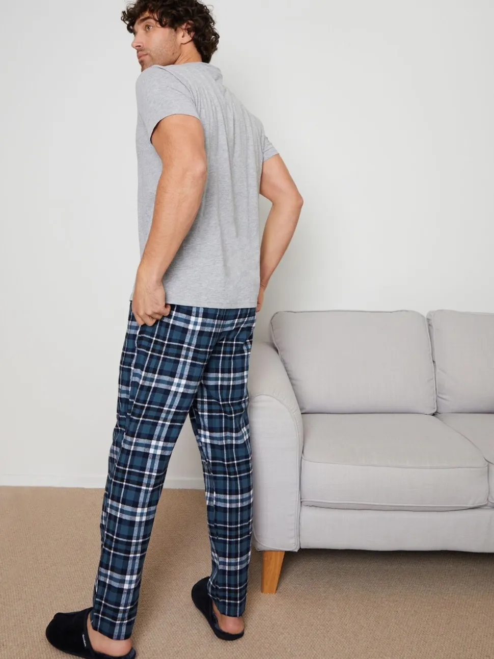 Donkerblauw - Threadbare pyjamaset