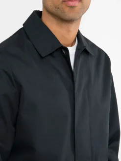 Donkerblauw - Threadbare Showerproof Longline Trench Coat