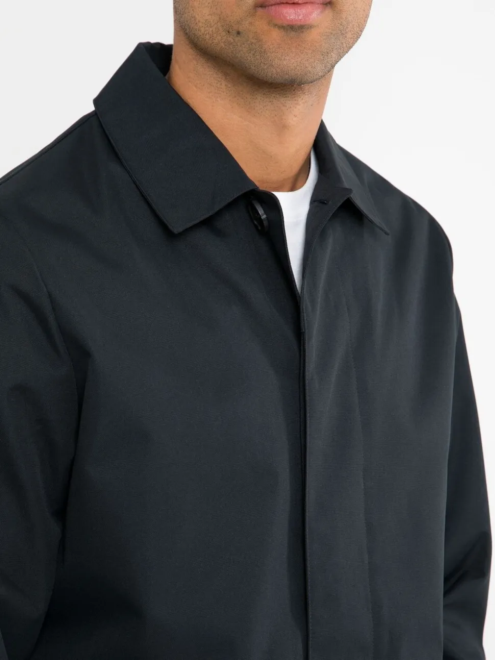 Donkerblauw - Threadbare Showerproof Longline Trench Coat