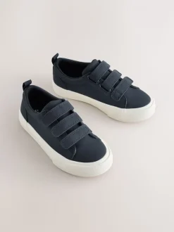 Donkerblauw - Touch Fastening Slimme Casual Trainers