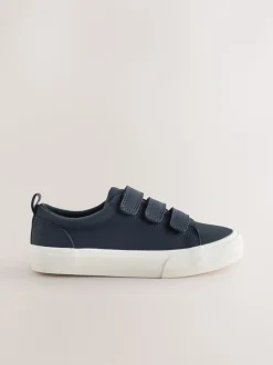 Donkerblauw - Touch Fastening Slimme Casual Trainers