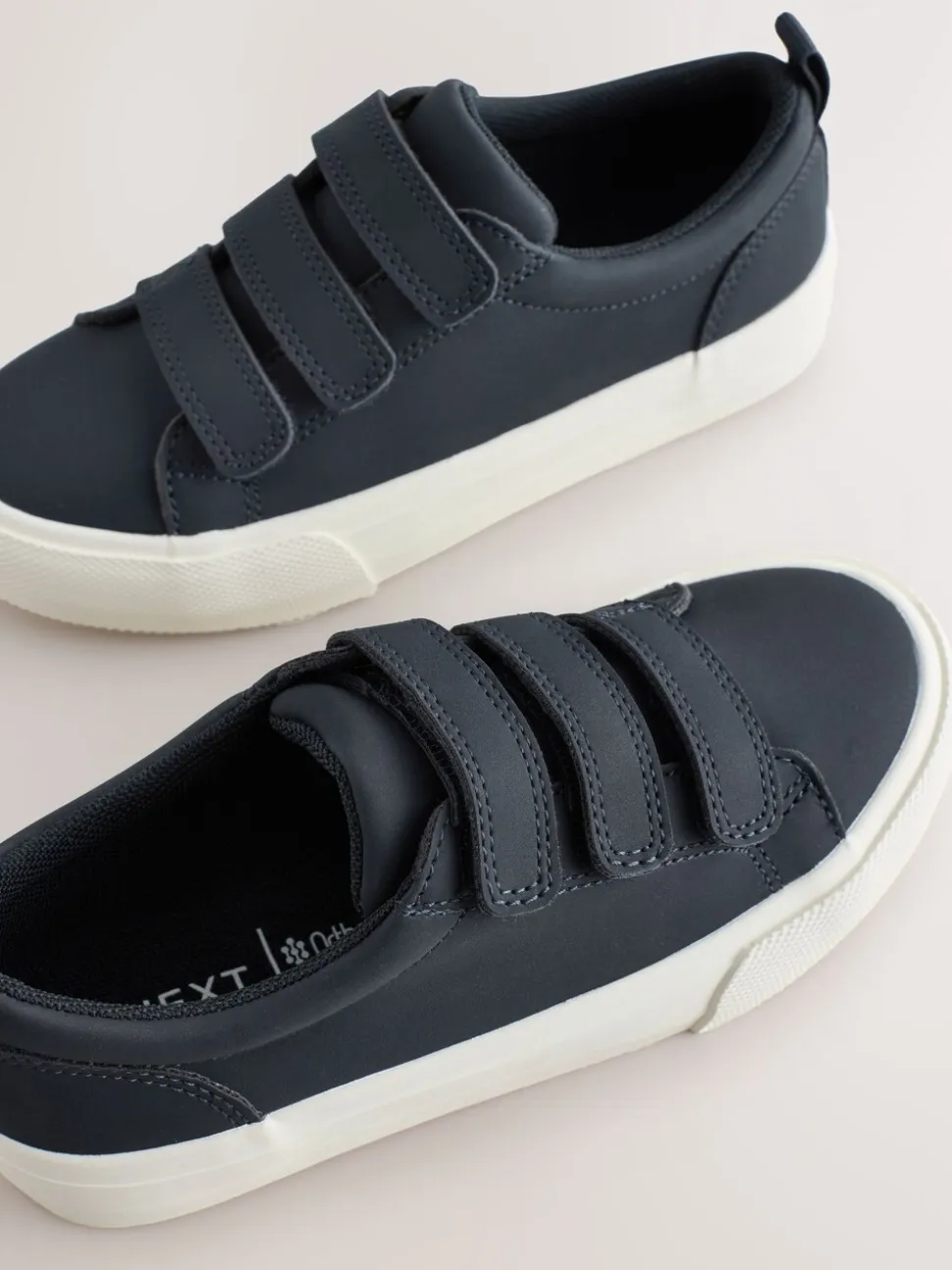 Donkerblauw - Touch Fastening Slimme Casual Trainers