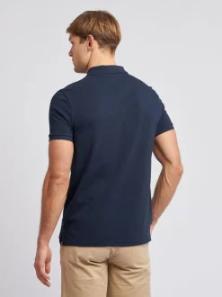 Donkerblauw - U.S. Polo Assn. Piqué poloshirt met normale pasvorm van 100% katoen