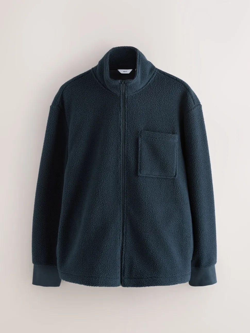 Donkerblauw - Volledig doorlopende rits - Borg Fleece