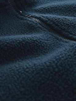 Donkerblauw - Volledig doorlopende rits - Borg Fleece