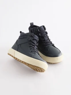 Donkerblauw - Warm gevoerde hoge boots