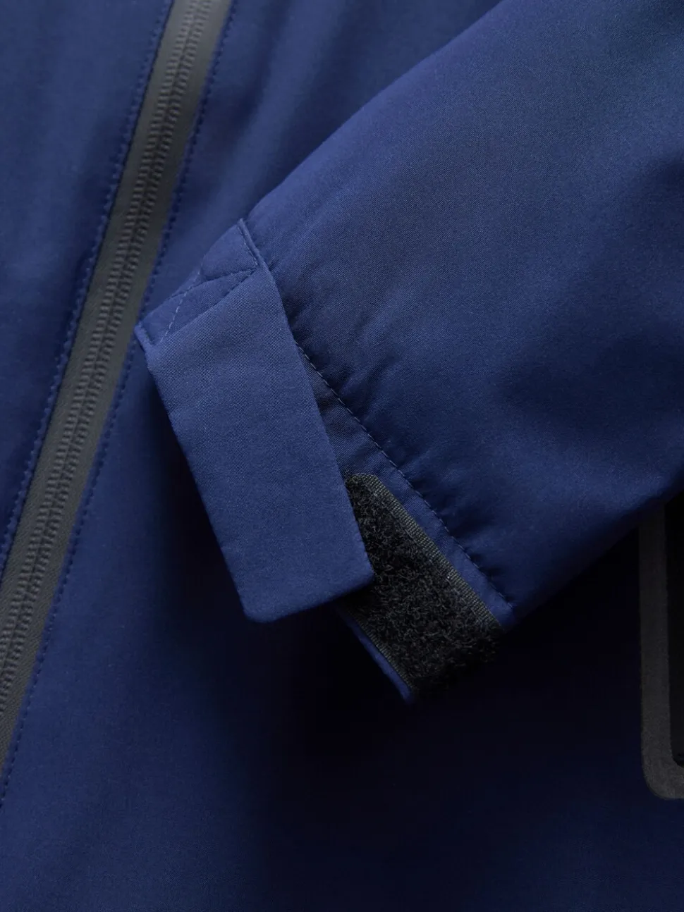 Donkerblauw - Waterdichte jas met fleece voering en capuchon (3-17jr)