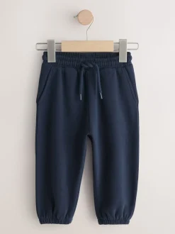 Donkerblauw - Zacht aanvoelende jersey joggingbroek (3 mnd-7 jr)