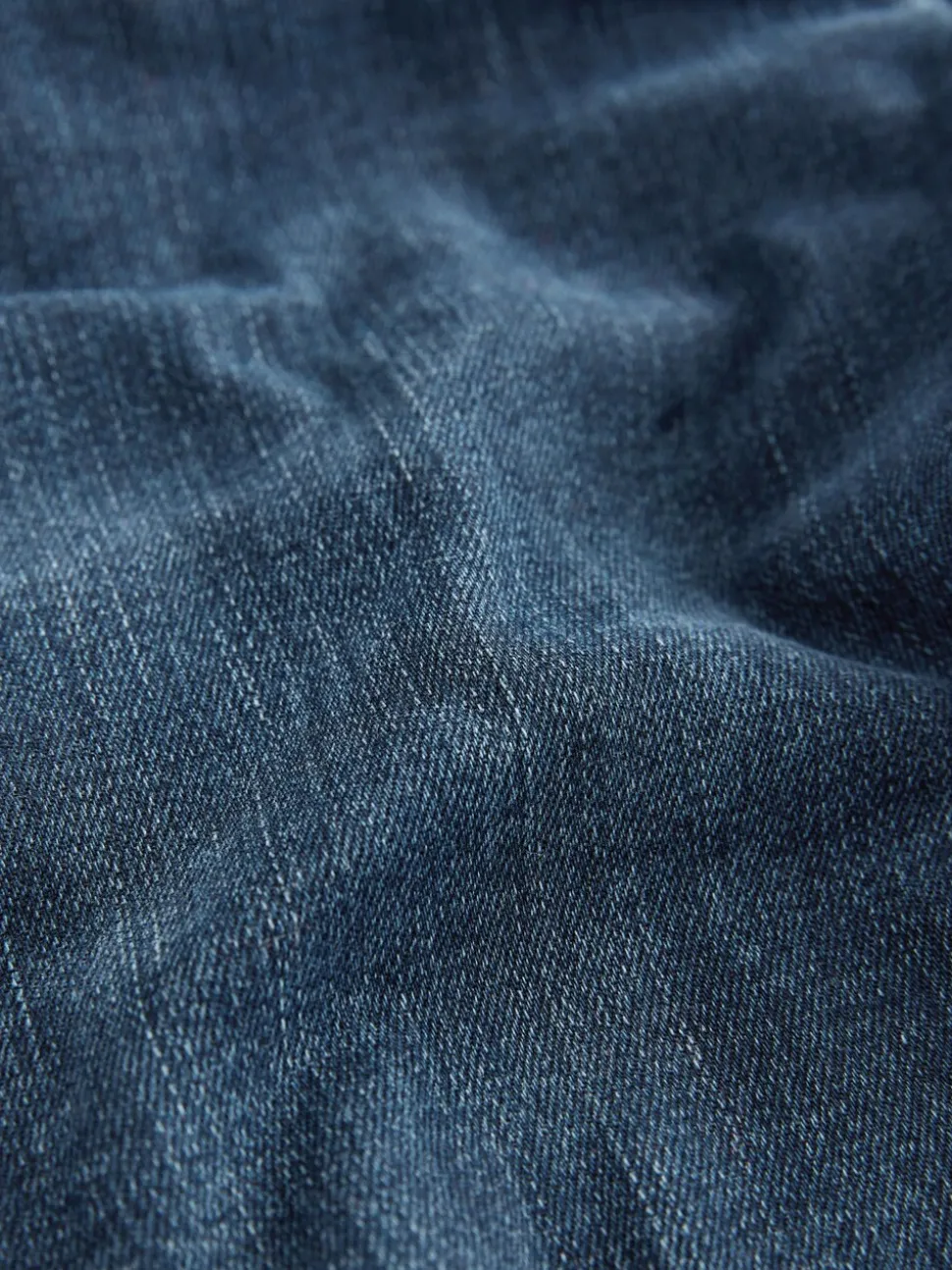 Donkerblauw denim - Figuurvormende slim jeans