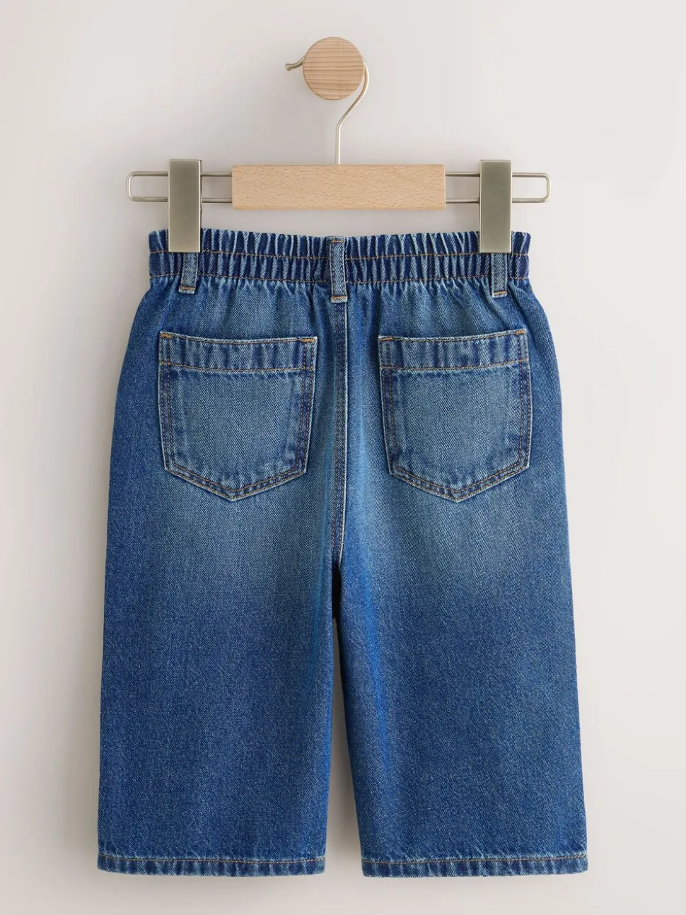 Donkerblauw denim - Jeans met wijde pijpen (3 mnd-7 jr)