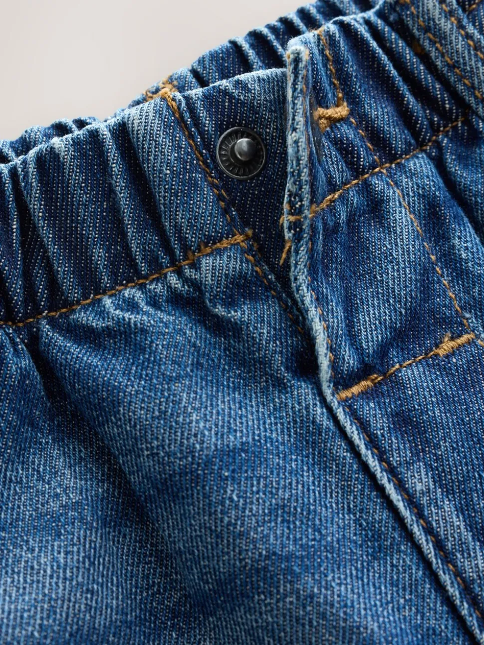 Donkerblauw denim - Jeans met wijde pijpen (3 mnd-7 jr)
