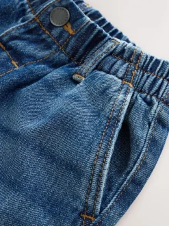 Donkerblauw denim - Jeans met wijde pijpen (3 mnd-7 jr)