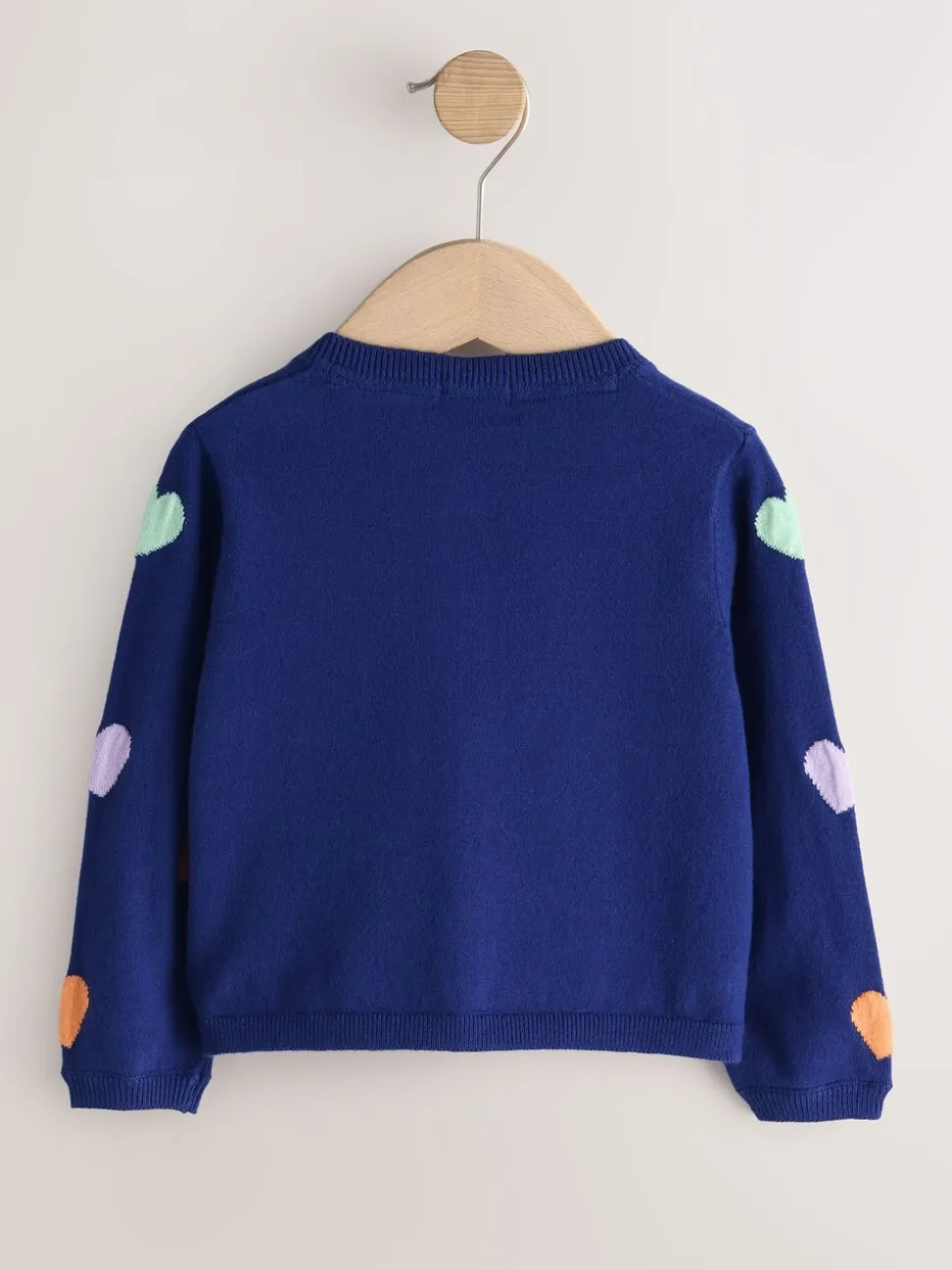 Donkerblauw hartjes - Vest (3 mnd-10 jr)