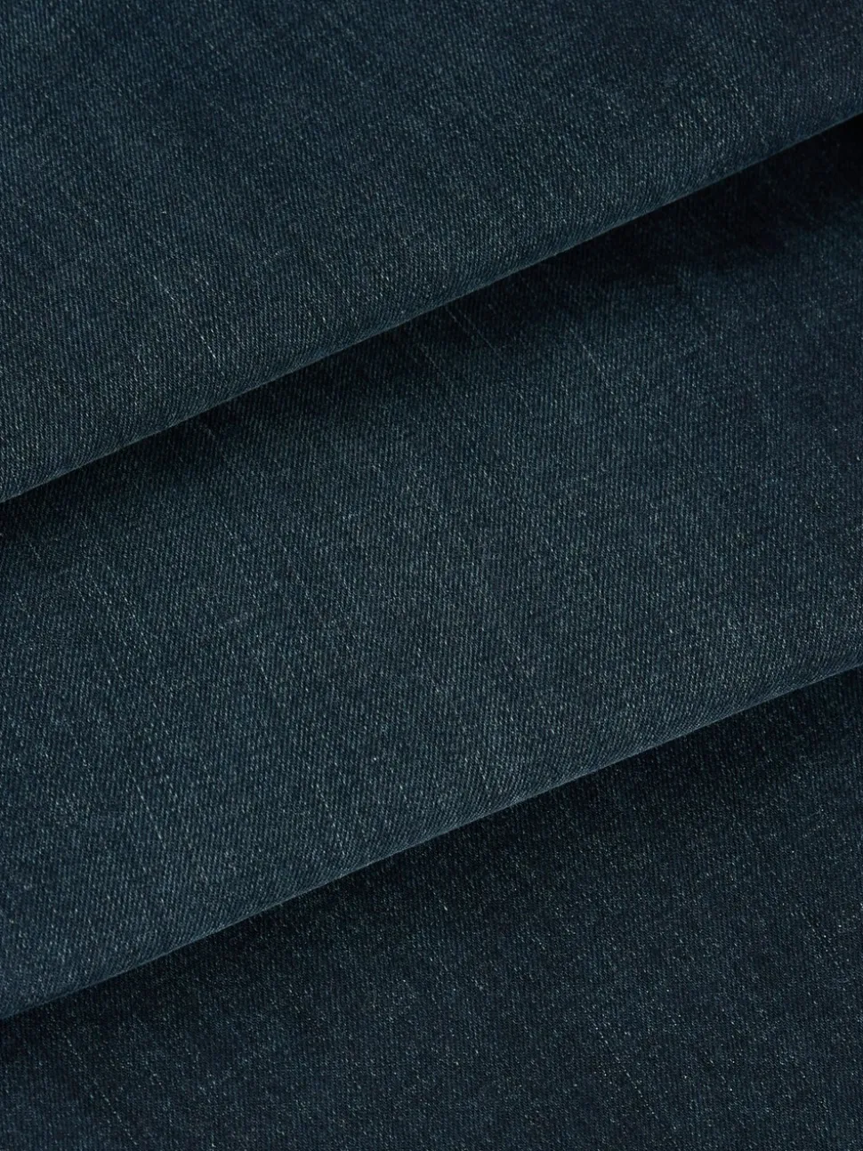 Donkerblauwe wassing - Rechte, klassieke jeans met stretch