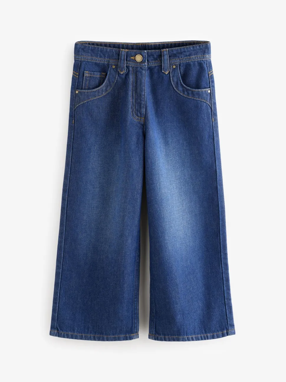 Donkere inktblauwe wassing - Jeans met wijde pijpen (3-16 jr)