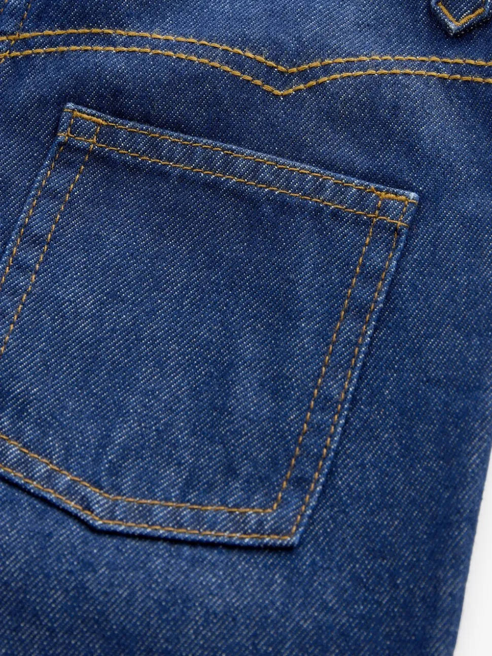 Donkere inktblauwe wassing - Jeans met wijde pijpen (3-16 jr)