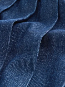 Donkere wassing - Geplooide denim rok (3-16jr)