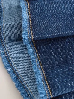 Donkere wassing - Geplooide denim rok (3-16jr)