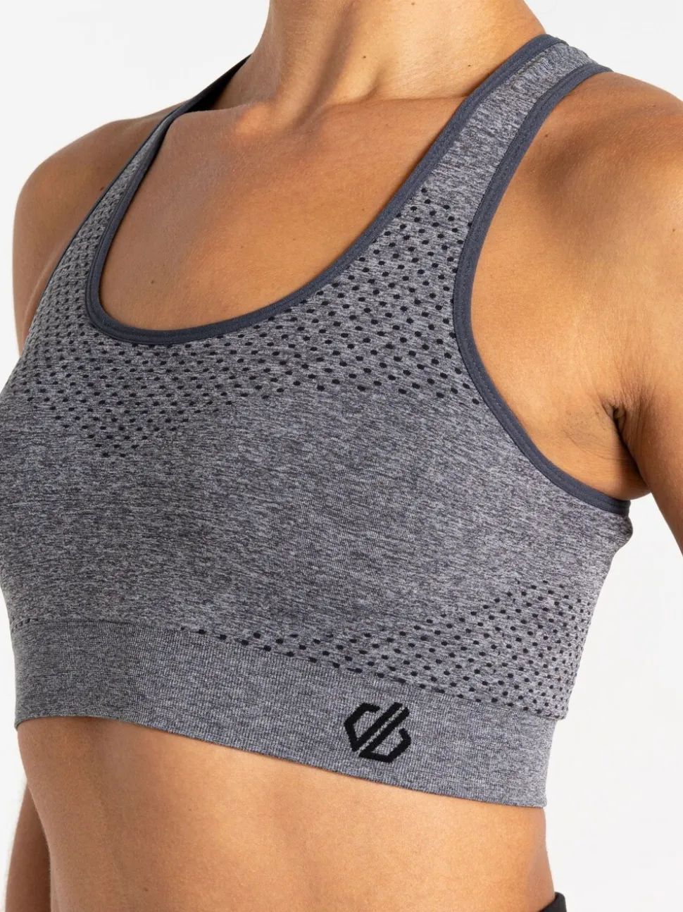 Donkergrijs - Dare 2b Green Womens Don't Sweat It II Sports Bra