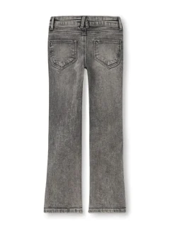Donkergrijs - Name It flare jeans met verstelbare taille voor meisjes