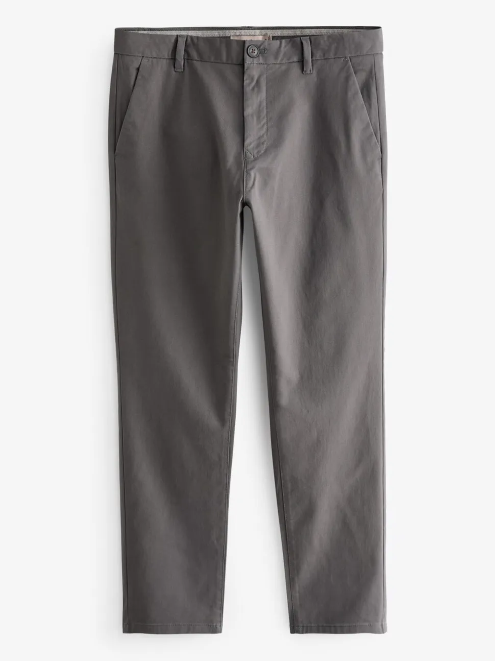 Donkergrijs - Slim Fit - Stretchy chino
