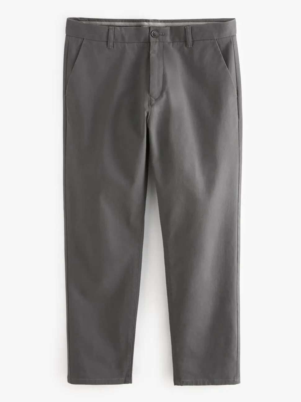 Donkergrijs - Straight fit - Stretchy chino