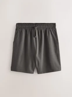 Donkergrijs/zwart - Loopback Soft Touch 2 Pack Jogger Shorts