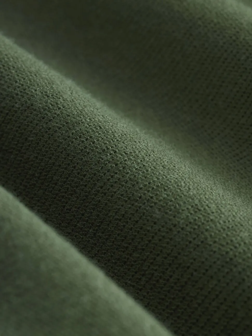 Donkergroen - Jersey keperstof Overshirt met drukknopen