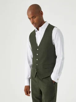 Donkergroen - Skopes Jude maatsnit getailleerd vest