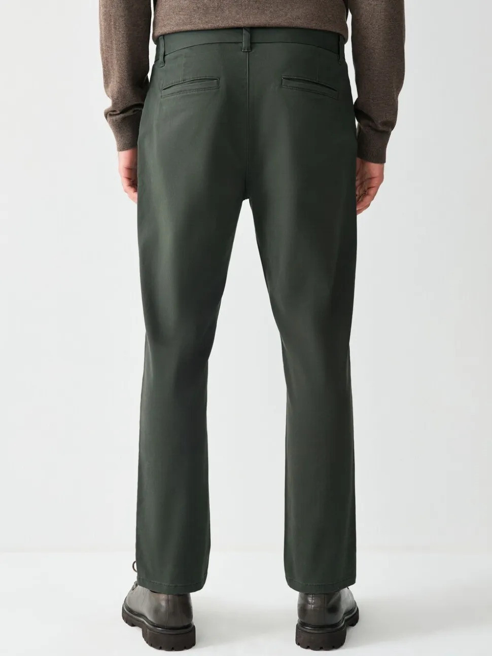 Donkergroen - Slim Fit - Stretchy chino