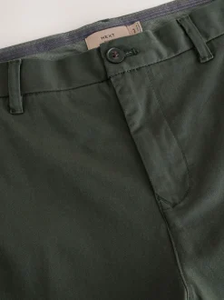 Donkergroen - Slim Fit - Stretchy chino