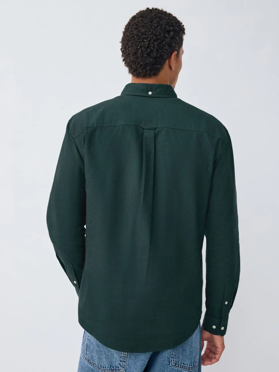 Donkergroen - Soft Touch Oxford Long Sleeve Shirt