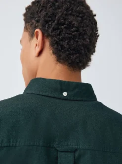Donkergroen - Soft Touch Oxford Long Sleeve Shirt