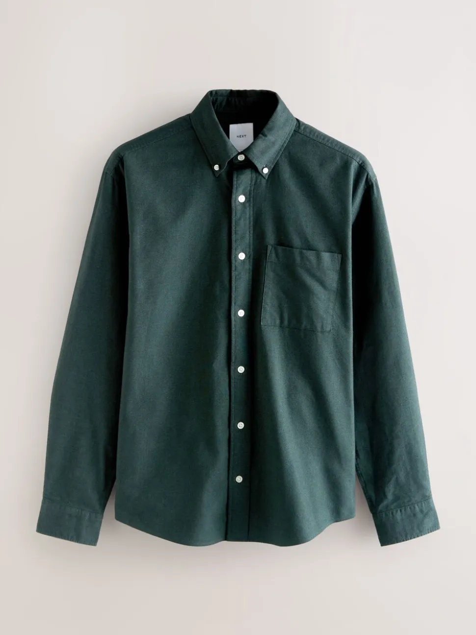 Donkergroen - Soft Touch Oxford Long Sleeve Shirt