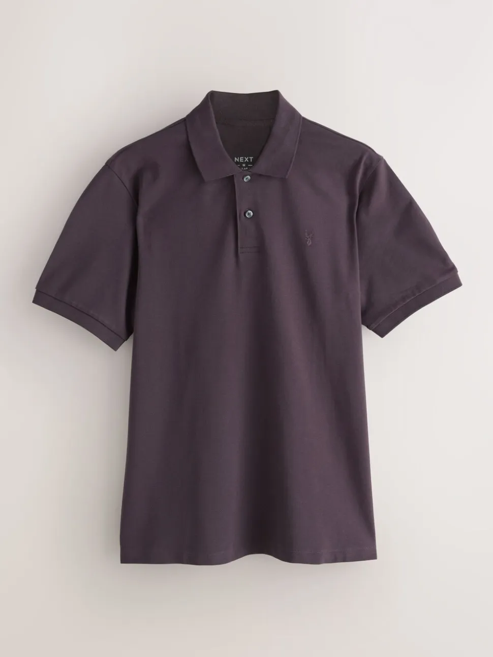 Donkerpaars - Normale Pasvorm - Piqué poloshirt met korte mouwen