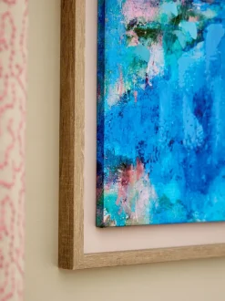 Dreamlake Scape By Sonal Nathwani Handpaint Detail Framed Wall Art