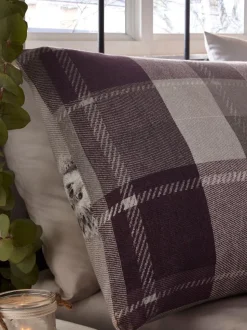 Dreams & Drapes Colville ruit superzachte 100% geborsteld katoenen dekbedovertrek- en kussensloopset