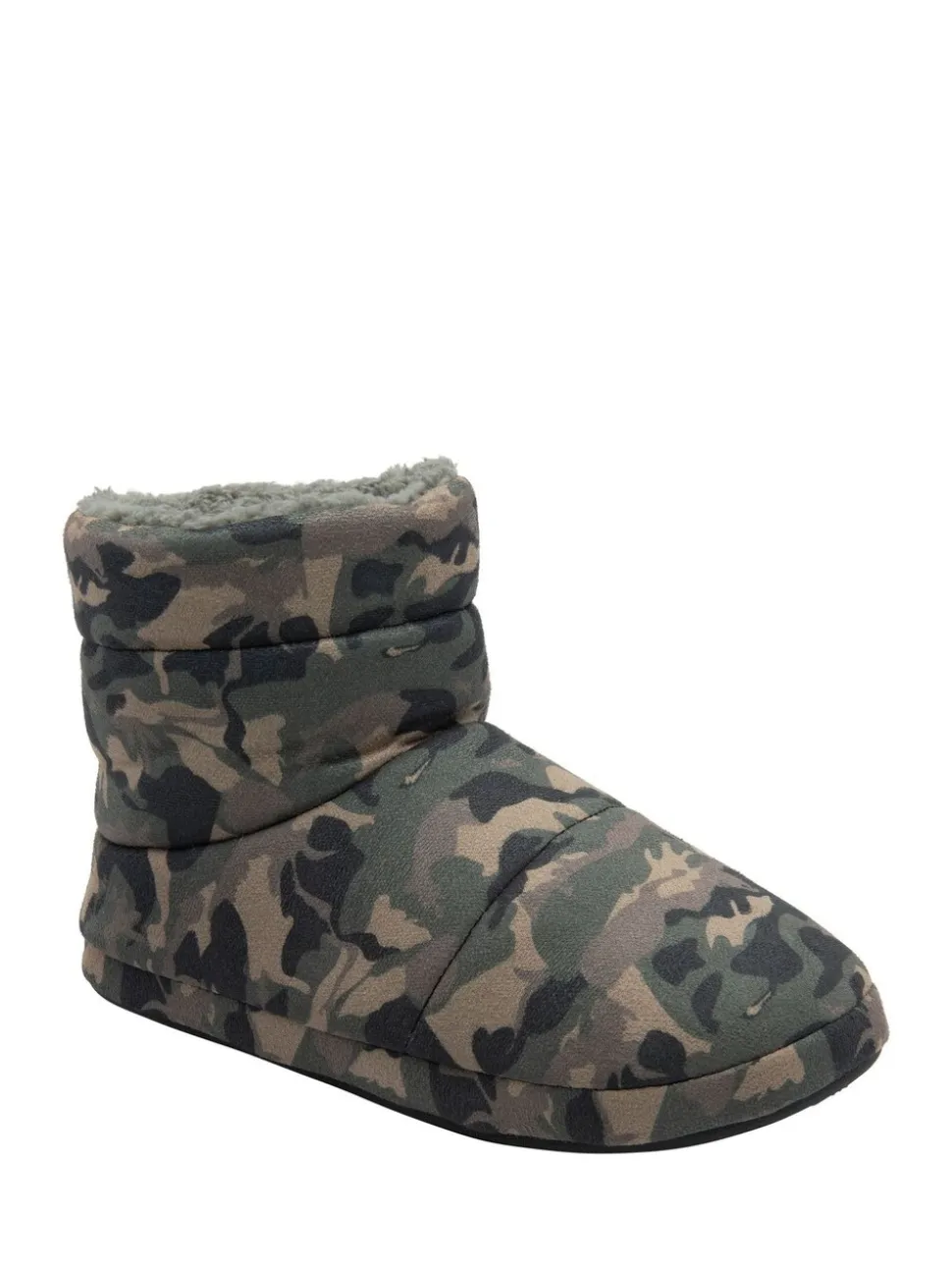 Dunlop Herenpantoffels met voering van imitatiebont