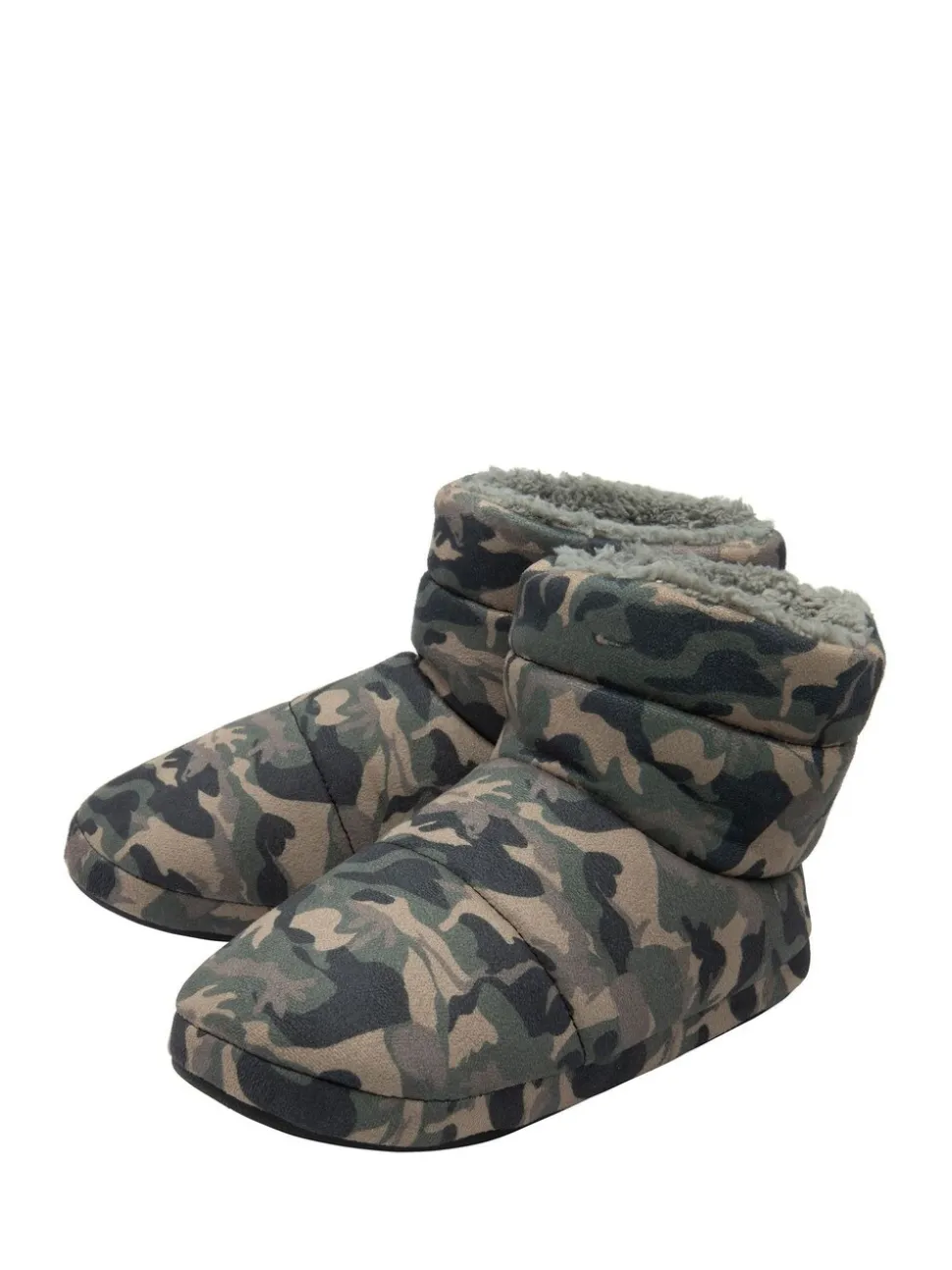 Dunlop Herenpantoffels met voering van imitatiebont