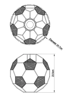 Easy Fit voetbal schaduw