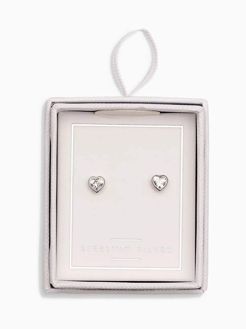 Echt zilver - Oorknopjes met hartje