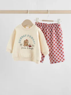 Ecru - Baby Sweatshirt and Trousers Set 2 Piece (0mths-2yrs)