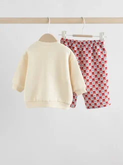 Ecru - Baby Sweatshirt and Trousers Set 2 Piece (0mths-2yrs)