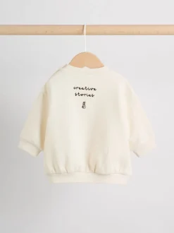 Ecru - Baby Sweatshirt and Leggings 2 Piece Set (0mths-2yrs)
