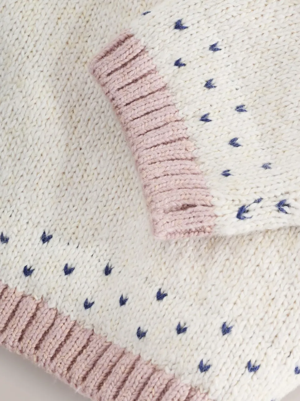 Ecru - Flower Knitted Jumper (3mths-7yrs)