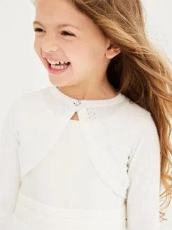 Ecru - Gelegenheidsvest met bolero (3 mnd- 16 jr)