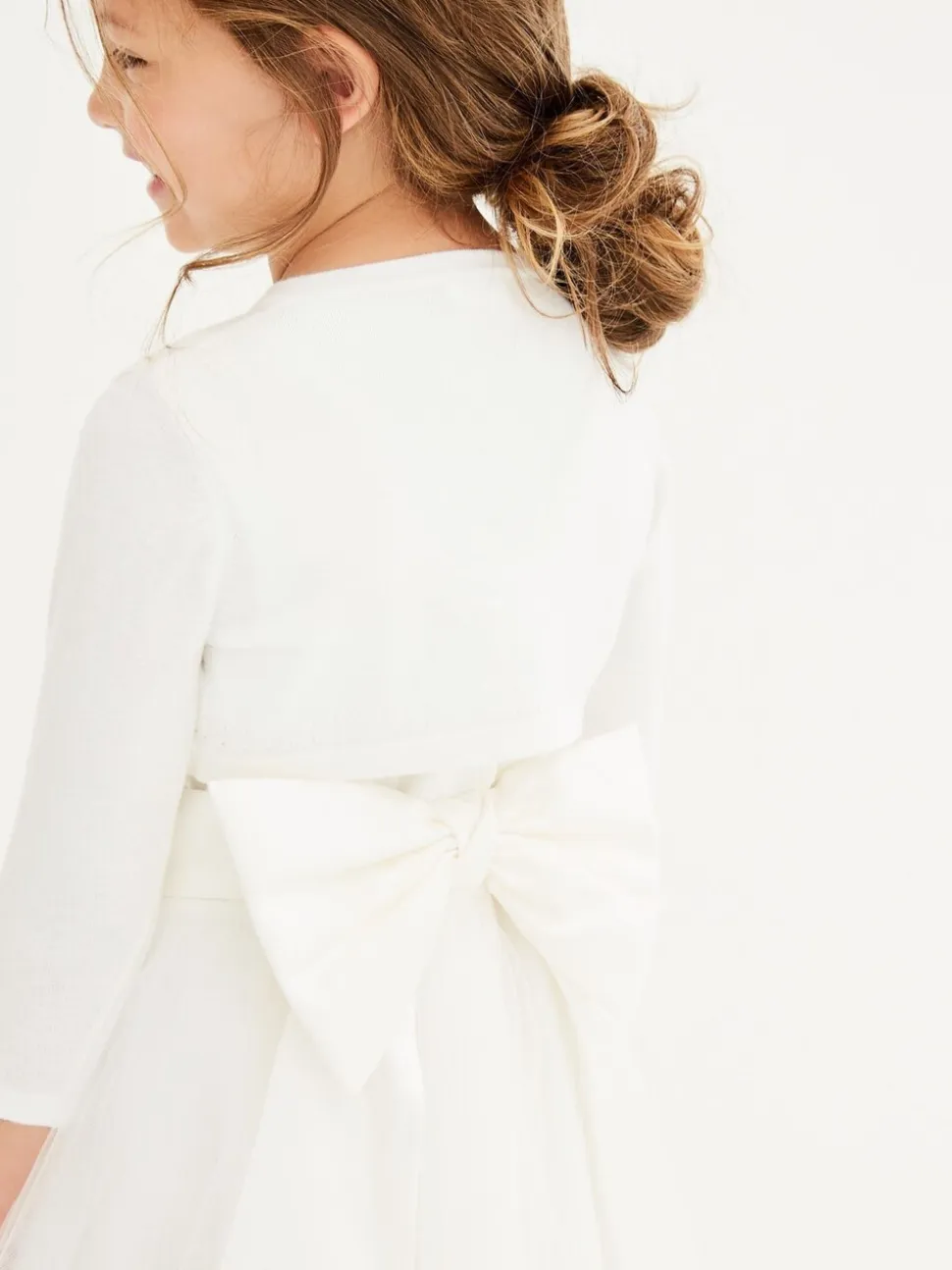 Ecru - Gelegenheidsvest met bolero (3 mnd- 16 jr)