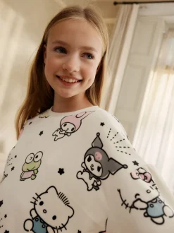 Ecru - Hello Kitty Cosy Fleece Pyjamas 1 Pack (3-16yrs)